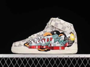 x Nike Air Force 1'07 Mid Collaboration Air Force 1 Mid Top Classic Casual Sports Skate Shoes 1A9VE6 Reps