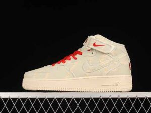 Levi's x Nike Air Force 1'07 Mid Collaboration Air Force 1 Mid Top Casual Skate Shoes 651122-215