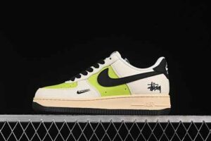 Nike Air Force 1 '07 Low Collaboration Cream Black Air Force 1 Low Top Casual Skate Shoes QW5836-002
