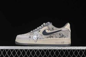 Nike Air Force 1'07 Low "Dark Skull" Black Air Force 1 Low Top Casual Skate Shoes YD2425-660