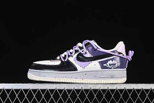 Nike Air Force 1'07 Low "Pixel Cloud Tracking" Air Force 1 Low Top Casual Sports Skate Shoes Graffiti Hand Painted CJ0304-106