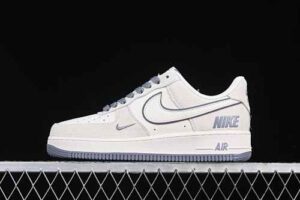 Nike Air Force 1'07 Low Nike Collaboration Cream Grey Air Force 1 Low Top Casual Skate Shoes BB7518-027
