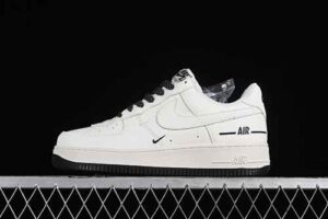 Nike Air Force 1'07 Low Nike Cream Black Star Pattern Air Force 1 Low Top Casual Skate Shoes Glitter CJ1379-602