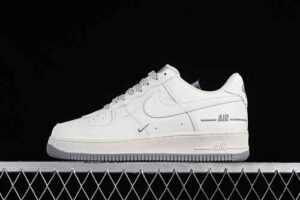 Nike Air Force 1'07 Low Nike Cream Grey Star Pattern Air Force 1 Low Top Casual Skate Shoes Glitter CJ1379-603