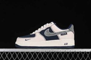 Nike Air Force 1'07 Low Collaboration - Cream Blue Air Force 1 Low Top Casual Skate Shoes KK1988-012