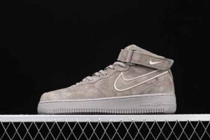 Nike Air Force 1'07 Mid Air Force 1 Space Ash 3M Mid Top Casual Skate Shoes AA1118-003
