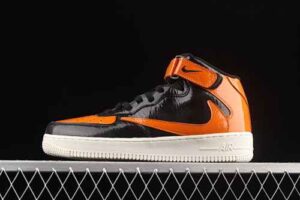 Nike Air Force 1'07 Mid Black Colorway Air Force 1 Mid Top Casual Skate Shoes 804609-188