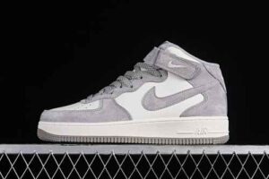 Nike Air Force 1'07 Mid Cream Grey Air Force 1 Mid Top Casual Skate Shoes CQ3866-015