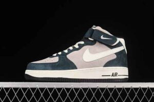 Nike Air Force 1'07 Mid White Green Colorway Air Force 1 Suede Mid Top Casual Skate Shoes DE6933-865