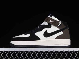 Nike Air Force 1'07 Mid Black Air Force 1 Mid Top Sports Casual Skate Shoes GH5696-023