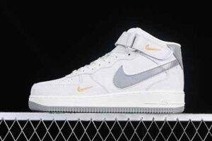 Nike Air Force 1'07 Mid Grey Suede Air Force 1 Mid Top Casual Skate Shoes KG3031-012