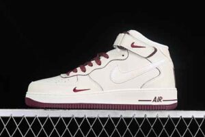 Nike Air Force 1'07 Mid Red Air Force 1 Mid Top Casual Skate Shoes SG2356-803