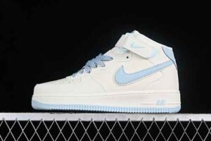 Nike Air Force 1'07 Mid Cream Star Pattern Air Force 1 Mid Top Casual Skate Shoes Glitter SH0235-555