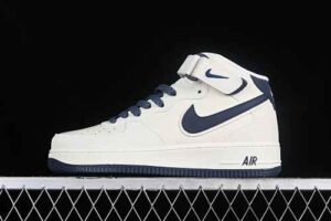 Nike Air Force 1'07 Mid Cream Blue Star Pattern Air Force 1 Mid Top Casual Skate Shoes Glitter SH0235-566