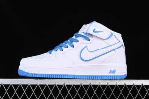 Nike Air Force 1'07 Mid Cream White Star Pattern Mid Top Air Force 1 Casual Skate Shoes Glitter WP5623-831