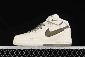 Nike Air Force 1'07 Mid Cream Green Star Pattern Air Force 1 Mid Top Casual Skate Shoes Starry Sky Glitter XL0236-231