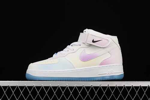 Nike Air Force 1 Purple Mid Top Sports Casual Skate Shoes DA8301-102