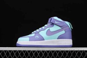 Nike Air Force 1 Mid Blue Purple Colorway Mid Top Casual Skate Shoes CV3039-107