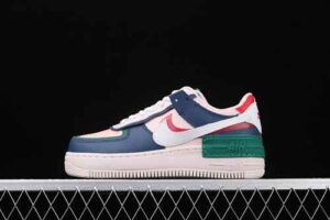 Company Level Nike Air Force 1 Shadow Air Force 1 Blue Pink Green Low Top Skate Shoes CI0919-400 Reps
