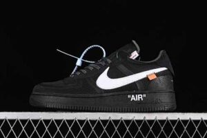 Off White x Nike Air Force 1 Low OW Collaboration Black AO4606-001 Reps