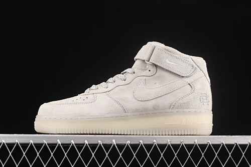 Version Reigning Champ x Nike Air Force 1'07 Mid Suede Grey 3M Mid Top Sports Casual Skate Shoes GB1119-198
