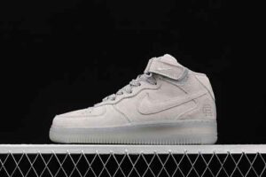 Reigning Champ x Nike Air Force 1'07 Mid Suede Grey 3M Mid Top Sports Casual Skate Shoes GB1119-198 Reps
