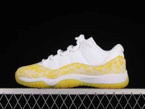 F Version Air Jordan Air Jordan 11 Low SE "Yellow Snakeskin" Air Jordan 11 Jordan 11 Yellow Authentic Label AH7860-107