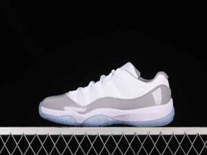 F Version Air Jordan Air Jordan 11 Low "Cement Grey" Air Jordan 11 Jordan 11 Grey 2.0 Authentic Label Low Top Basketball Shoes AV2187-140