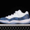 Version Air Jordan 11 Low SESnakeskin Blue CD6846-102
