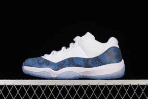 Original Quality Version Air Jordan 11 Low SESnakeskin Blue CD6846-102 Reps