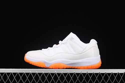 Z Version Air Jordan 11 Bright Citus Air Jordan 11 Jordan 11 White Low Top Basketball Shoes Authentic Label AH7860-139