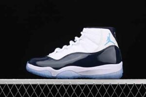 X Version Air Jordan Air Jordan 11Win Like '82Air Jordan 11 Jordan 11 Blue Authentic Label Basketball Shoes 378037-123