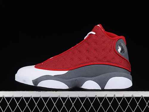 G Version Air Jordan 13 Retro Air Jordan 13 White Grey Red 3M DJ5982-600