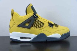 OIG31545358 AJ4 lightning LS AJ4 Jordan 4 Basketball Shoes / Black Yellow 2022 CT8527-700