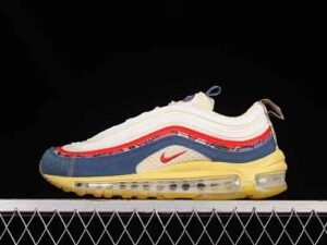 Nike Air Max 97 White Sports Running Shoes Distressed DV1486-162 Reps