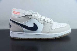 JLD65047031 Air Jordan 1 Low Top Black White Blue Jordan 1 DC0774-041