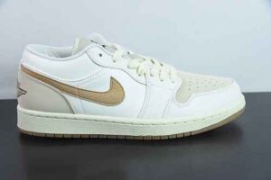 LAJX23110439 Nike Air Jordan 1 White Low Top Culture Casual Skate Shoes IB8855-121