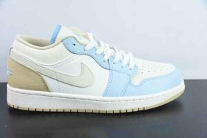 MAJO95074238 Nike Air Jordan 1 OGJordan 1 Cream White Brown Low Top Culture Basketball Shoes HQ4186-111