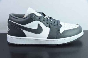 NAJW63281736 Nike Air Jordan 1 Jordan 1 Low Top Basketball Shoes / Grey White 553558-044