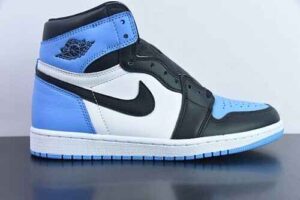 NEV75249359 AJ 1 High OG "UNC Toe" Air Jordan 1 Jordan 1 Black Blue DZ5485-400