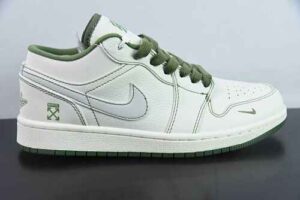 WFWA13756445 Nike Air Jordan 1 Retro x OFF-WHITE White Green 3M CF3688 021