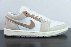 ZAJW55322839 Nike Air Jordan 1 Low Top Basketball Shoes Cream Brown HF1567-200 Reps