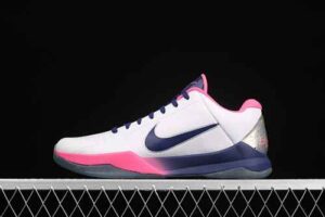 Original Quality Version Nike Zoom Kobe 5 Protro "KAY YOW" 5 White Pink Purple Low Top Sports Basketball Shoes CW2210-100 Reps